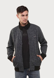 Pan High Neck Zip Jumper - Black