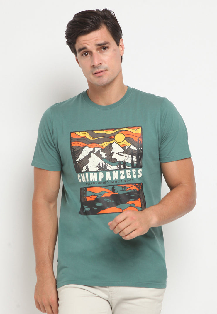 Panorama T-Shirt - Bottle Green