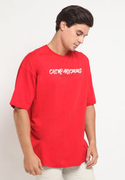 Paradise Oversized T-Shirt - Red