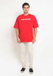 Paradise Oversized T-Shirt - Red