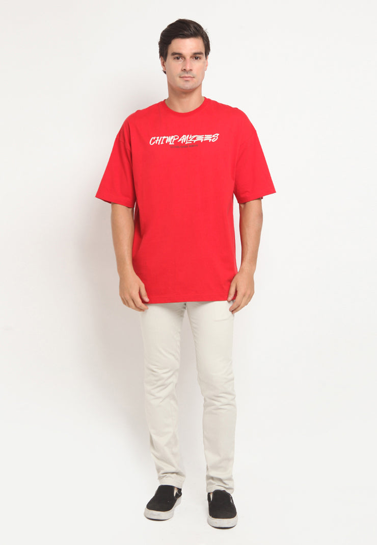 Paradise Oversized T-Shirt - Red