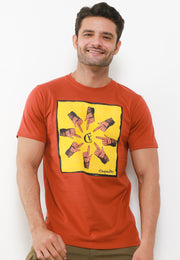 Pointing Hand T-Shirt - Brick Red