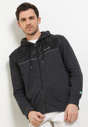 Rhythm Flow Zip Hoodie - Black