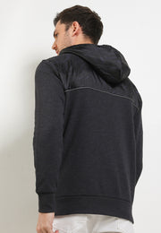 Rhythm Flow Zip Hoodie - Black