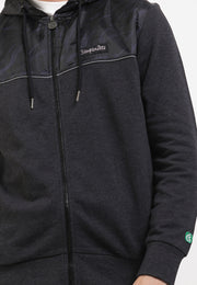 Rhythm Flow Zip Hoodie - Black