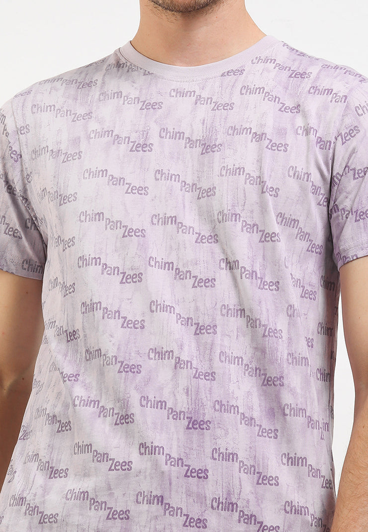 Scratch Out T-Shirt - Purple