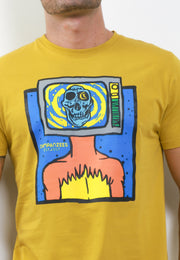 Tv Head T-Shirt - Yellow Green